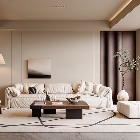 Zode Luxus-Wohnzimmer-Lounge-Sets, italienisches modernes Ledercouchsofa